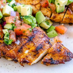 Grilled Chicken Breast with Avocado Salsa